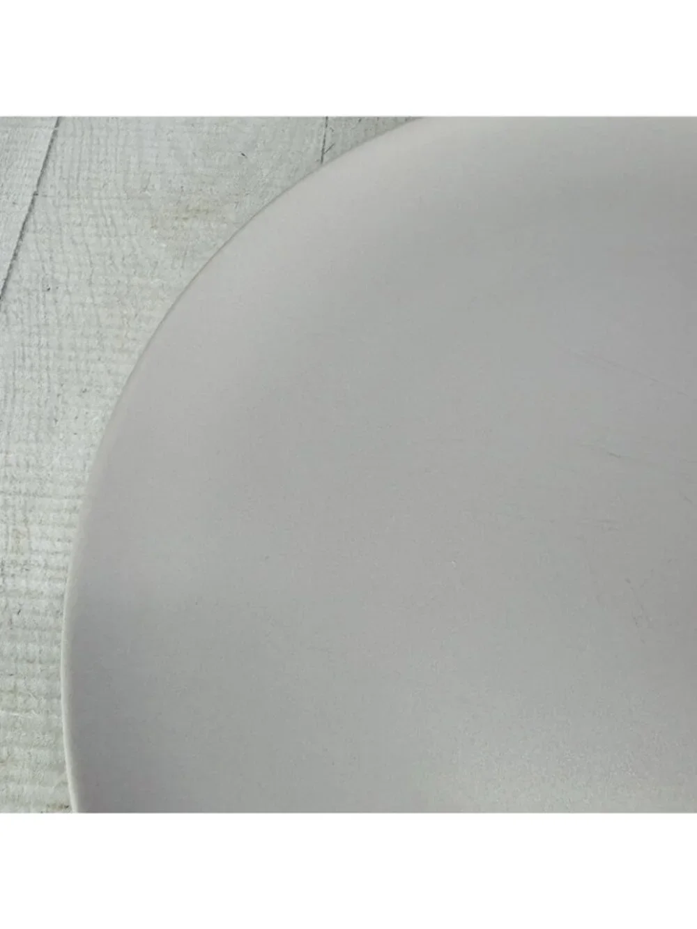 Ikea of Sweden 12011 Solid Gray Matte Round Stoneware 10.25